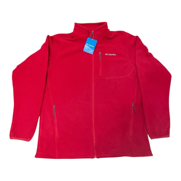Columbia Other - Columbia Men’s Red Full Zip Fleece Jacket Size L New With Tags